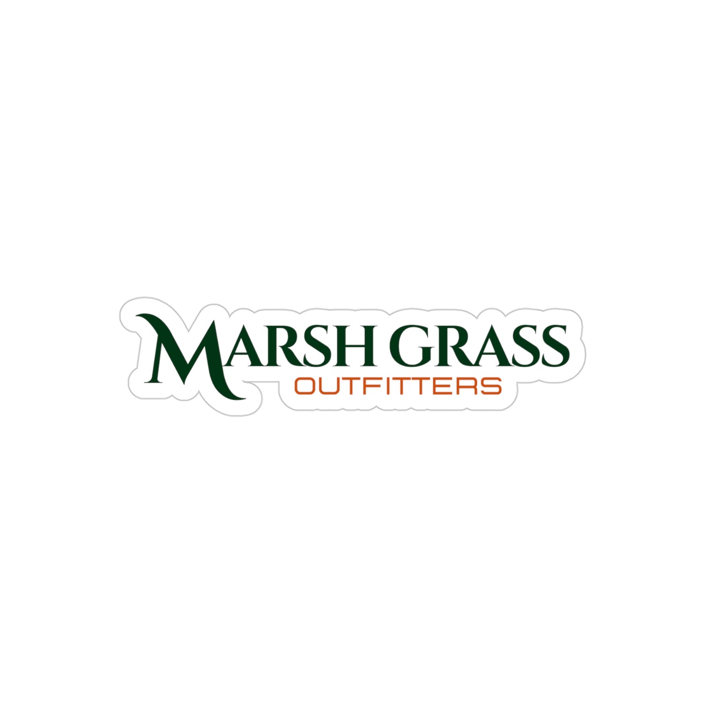 Marsh Grass Outfitters Transparent Outdoor Vinyl Decal