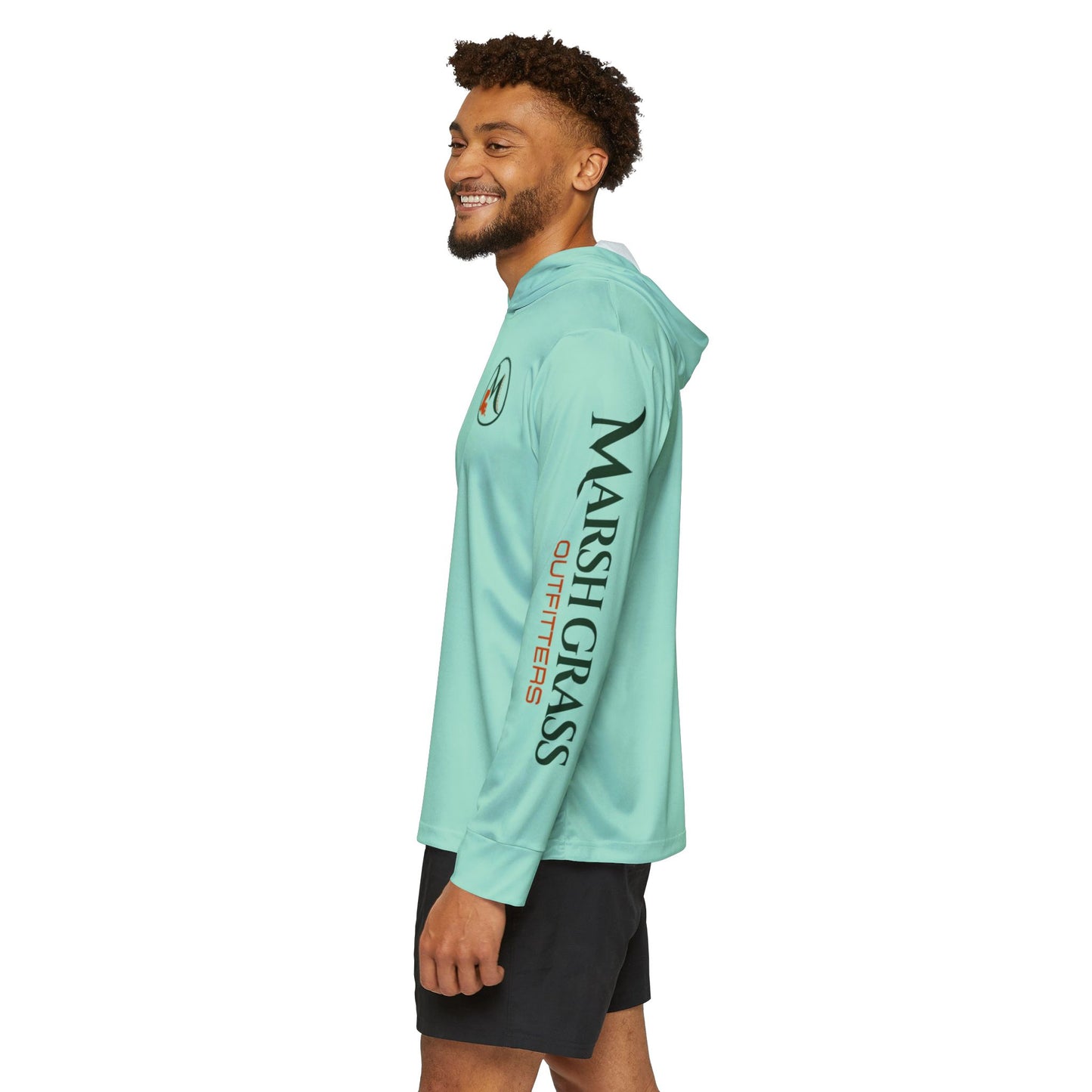 Hooded Long Sleeve Performance Shirt – Seafoam Green - Marsh Grass Outfitters Collection