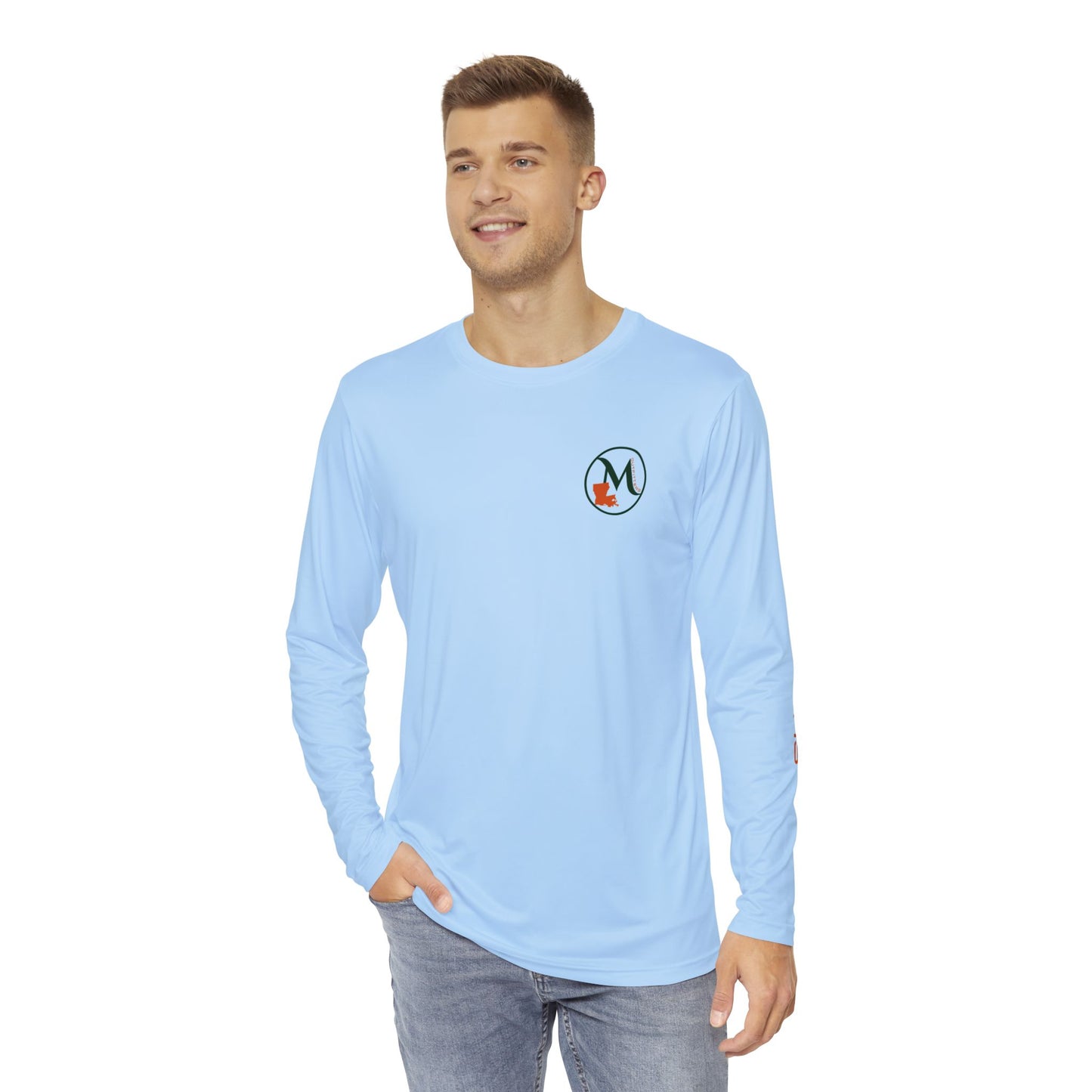 Long Sleeve Fishing Shirt - Ice Blue - Marsh GrassOutfitters Collection