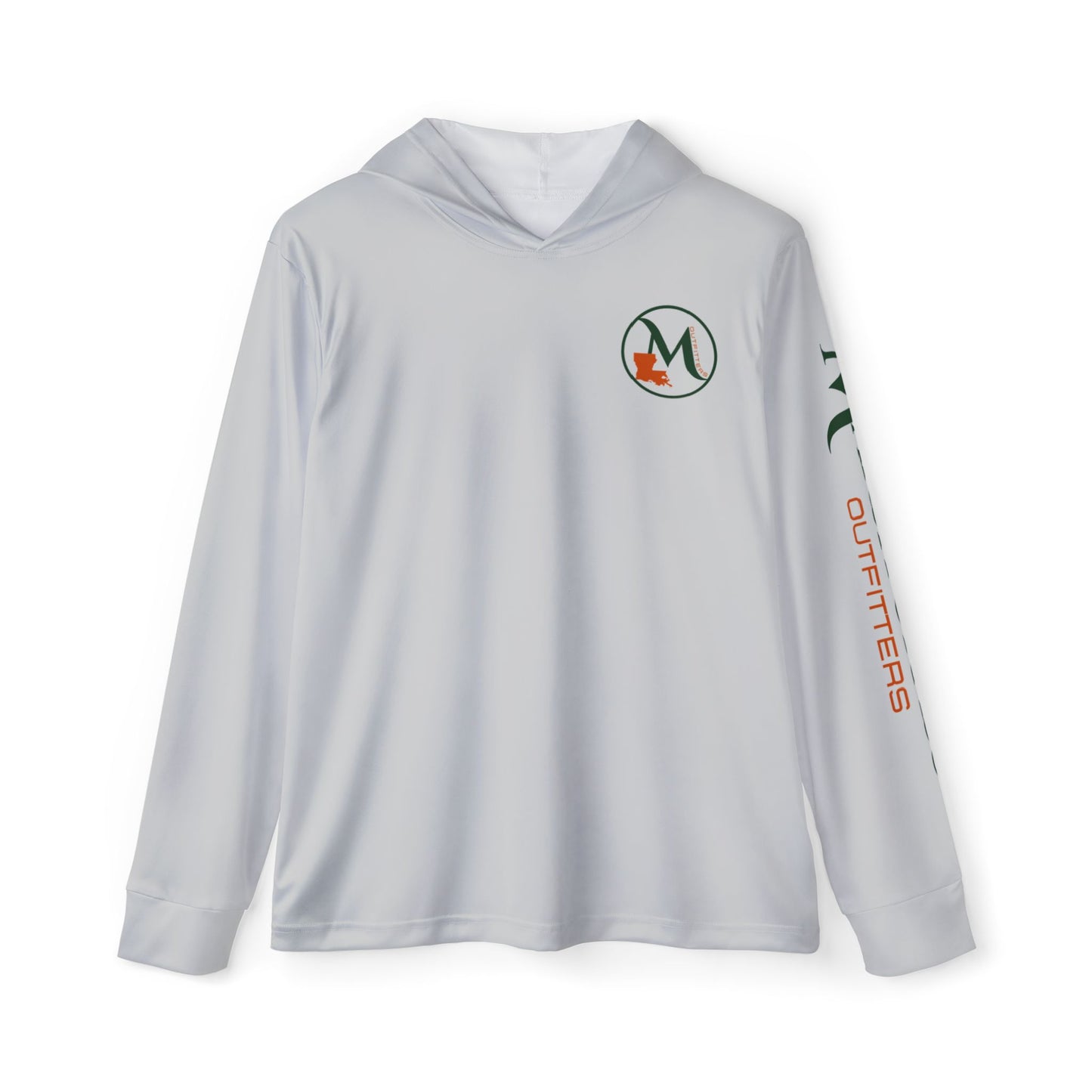 Hooded Long Sleeve Performance Shirt – Grey - Marsh Grass Outfitters Collection