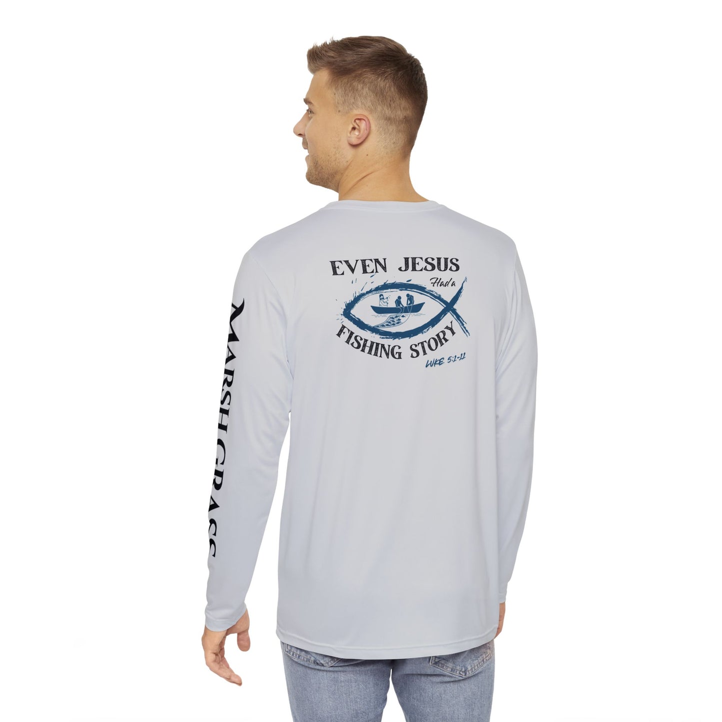 Luke 5:1–11 Long Sleeve Fishing Shirt – Marsh Grass Outfitters Collection