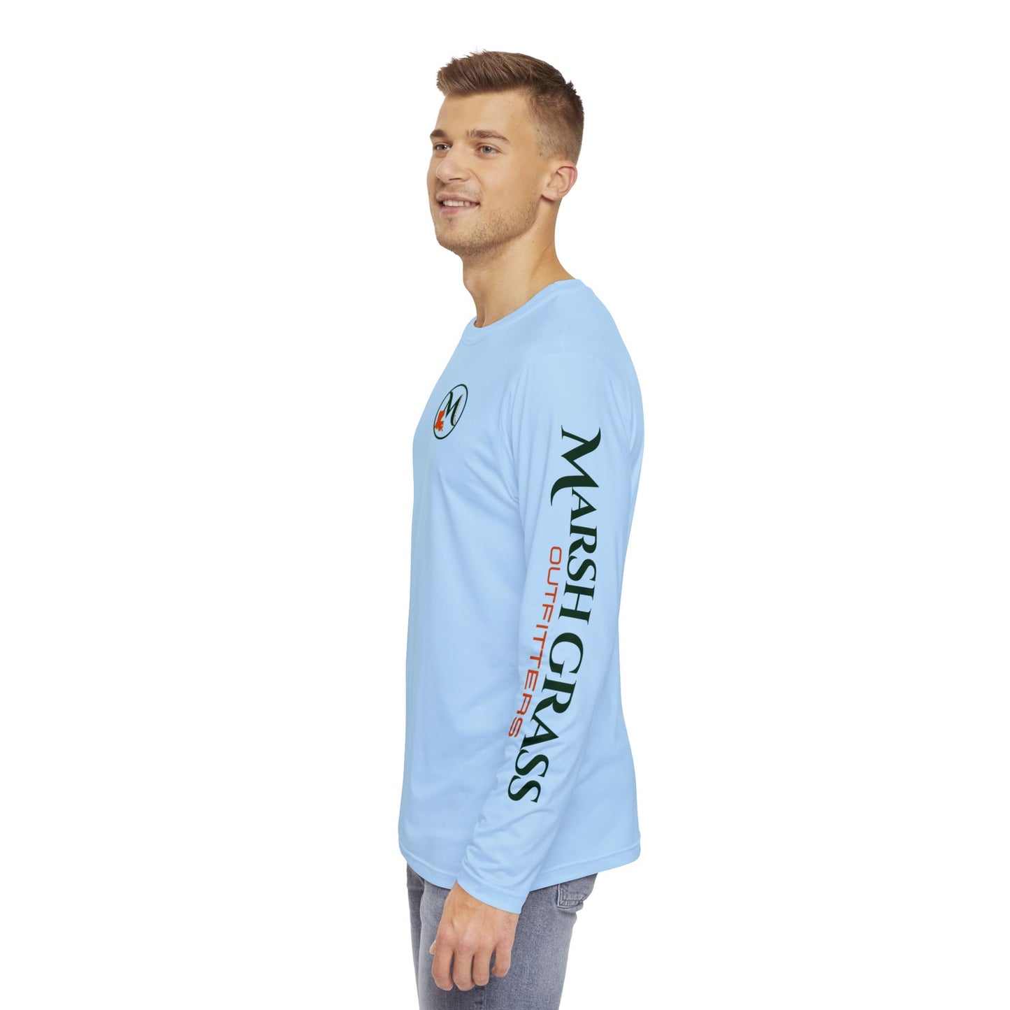 Long Sleeve Fishing Shirt - Ice Blue - Marsh GrassOutfitters Collection