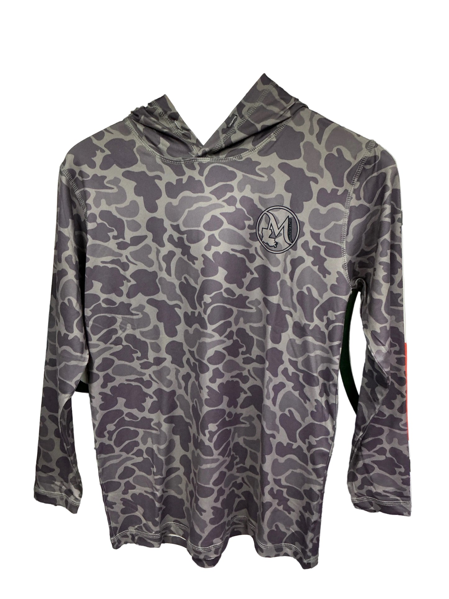 Youth Purple Camo Hooded Lifestyle Shirt