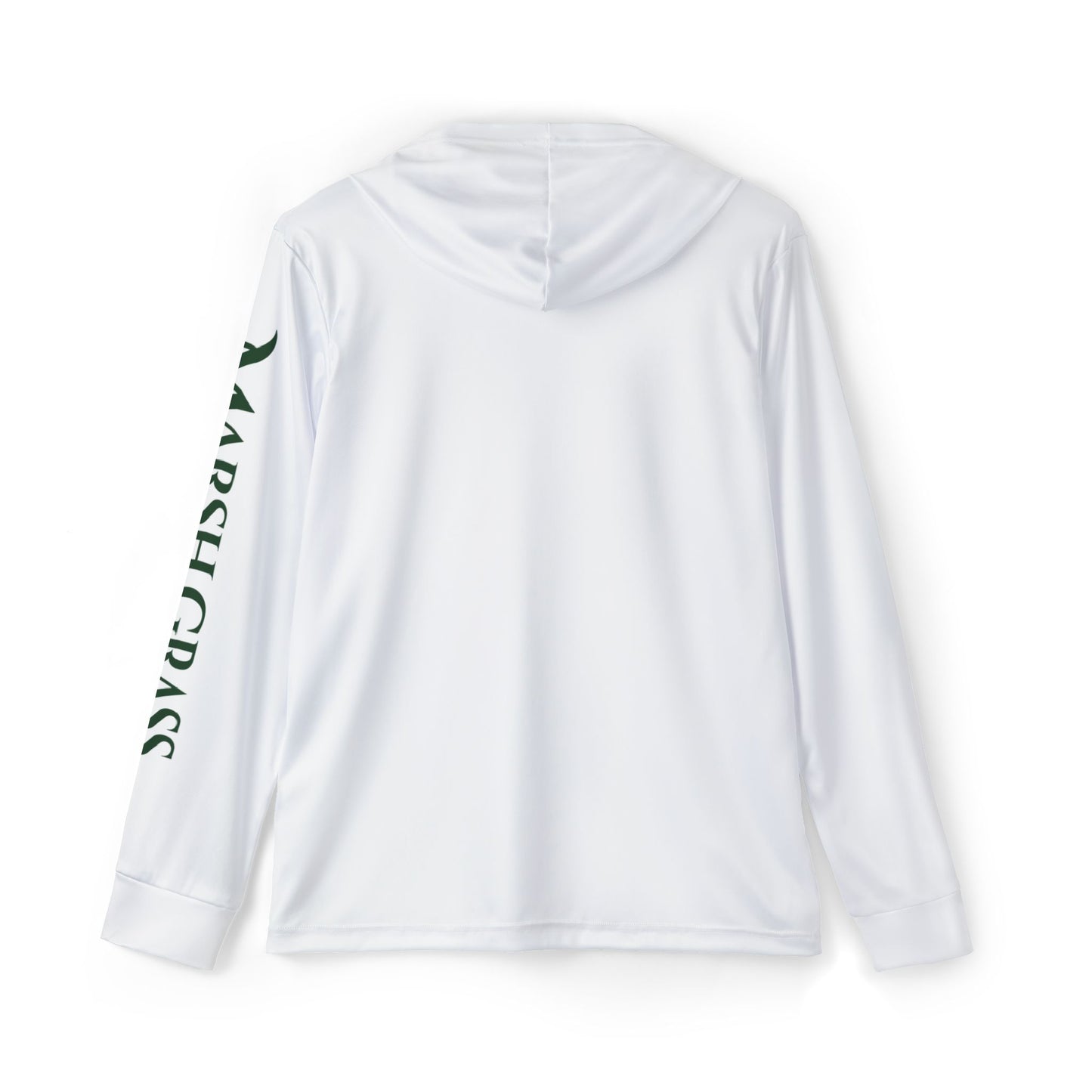 Hooded Long Sleeve Performance Shirt – White - Marsh Grass Outfitters Collection