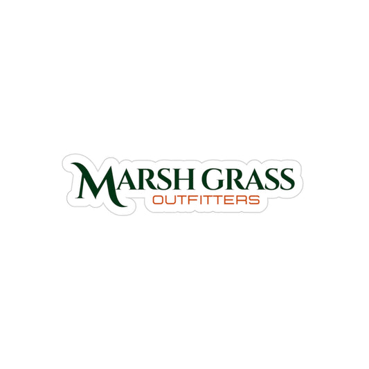 Marsh Grass Outfitters  Transparent Outdoor Vinyl Decal