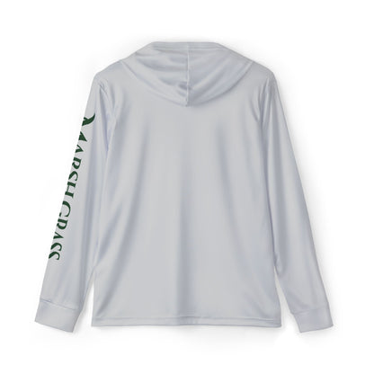 Hooded Long Sleeve Performance Shirt – Grey - Marsh Grass Outfitters Collection