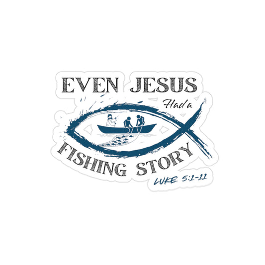 Luke 5:1-11 - Transparent Outdoor Vinyl Decal
