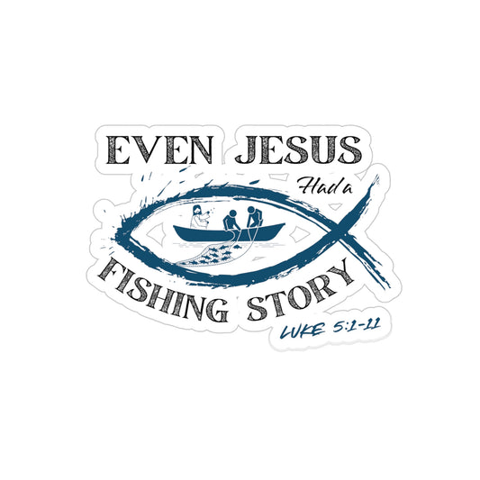 Luke 5:1-11 - Transparent Outdoor Vinyl Decal