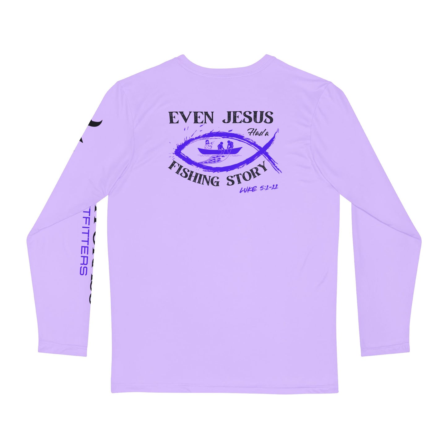 Luke 5:1–11 Long Sleeve Fishing Shirt - Lavender – Marsh Grass Outfitters Collection