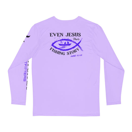 Luke 5:1–11 Long Sleeve Fishing Shirt - Lavender – Marsh Grass Outfitters Collection