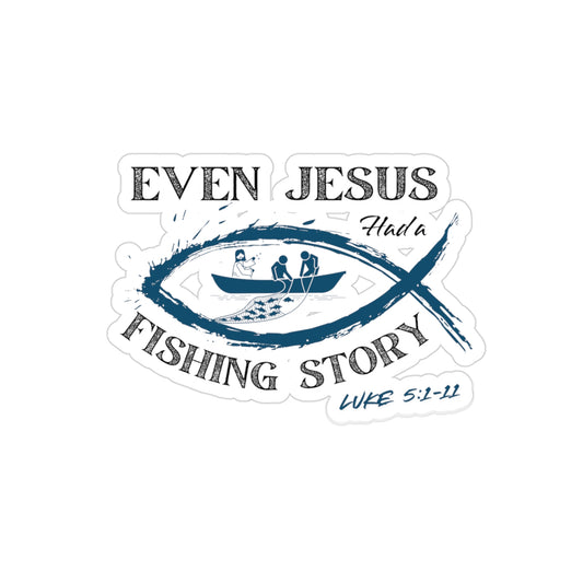 Luke 5:1-11 - Transparent Outdoor Vinyl Decal