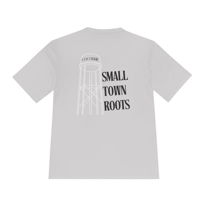 Navy Small Town Roots T-Shirt Moisture-Wicking Shirt