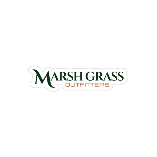 Marsh Grass Outfitters  Transparent Outdoor Vinyl Decal