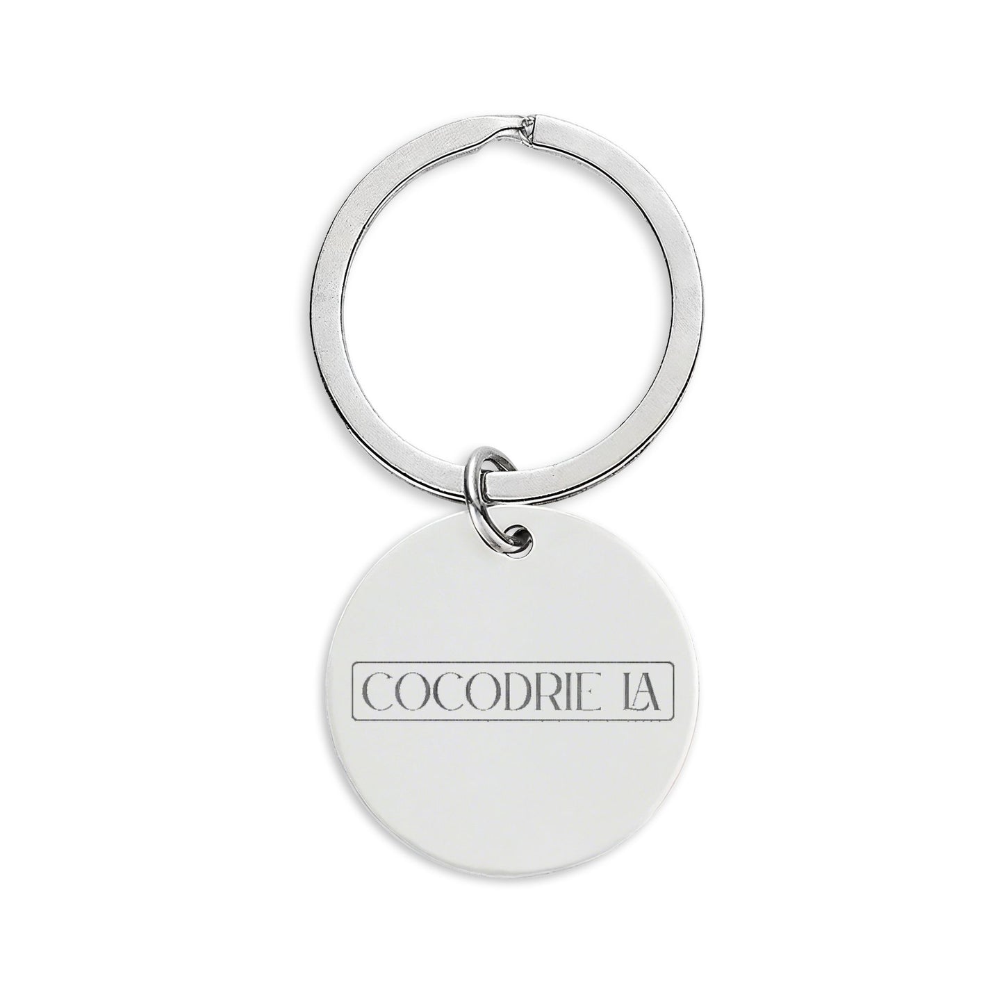 Engraved Stainless Steel Round Keychain — Small Town Roots