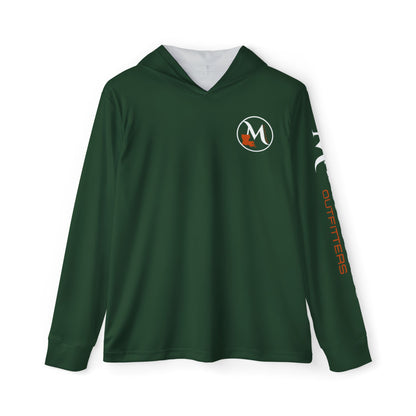 Luke 5:1-11 Hooded Long Sleeve Performance Shirt – Hunter Green - Marsh Grass Outfitters Collection