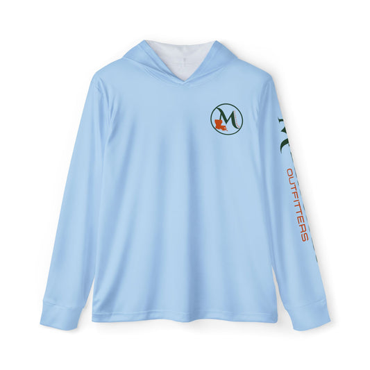 Hooded Long Sleeve Performance Shirt – Ice Blue - Marsh Grass Outfitters Collection