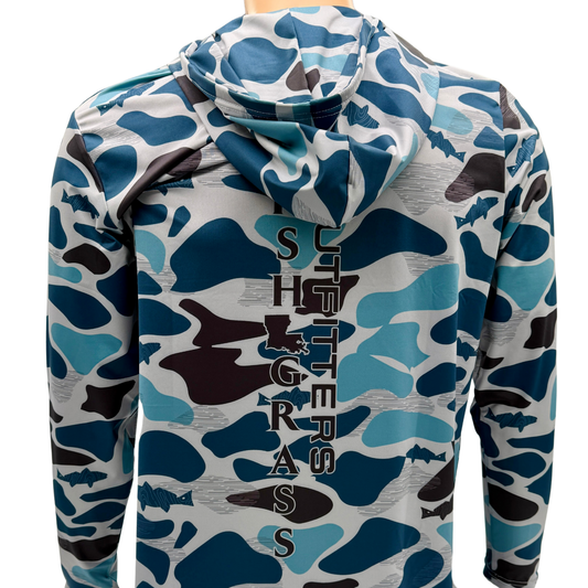 Youth Blue Camo Performance Shirts