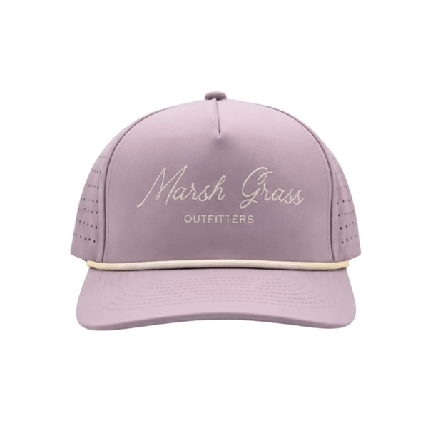 Embroidered Light Pink Rope Hat