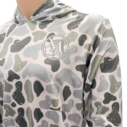 Green Camo Hooded Performance Longsleeve
