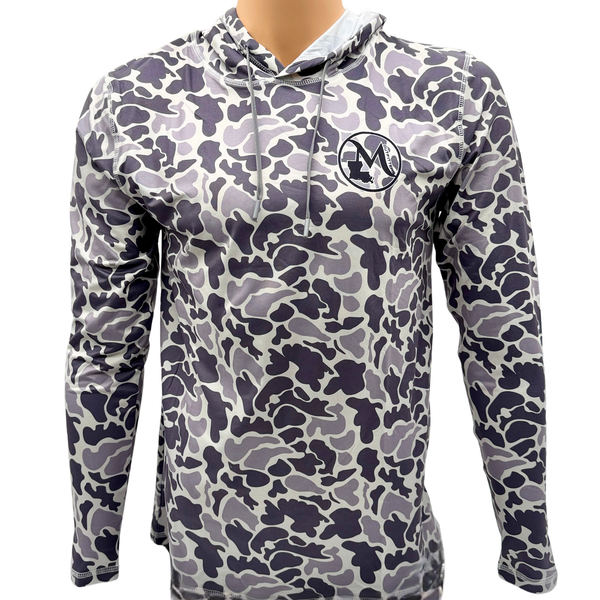 Dusty Gray Camo Hooded Performance