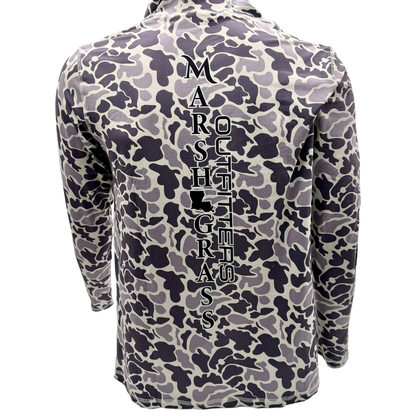 Dusty Gray Camo Hooded Performance