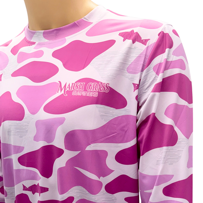Adult Rose Camo Performance Long Sleeve