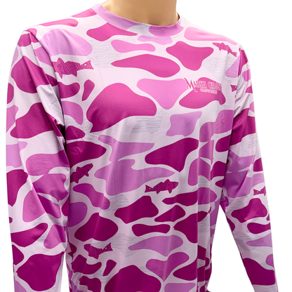 Adult Rose Camo Performance Long Sleeve