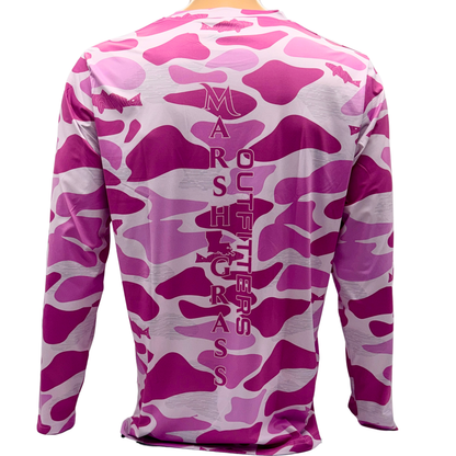 Adult Rose Camo Performance Long Sleeve
