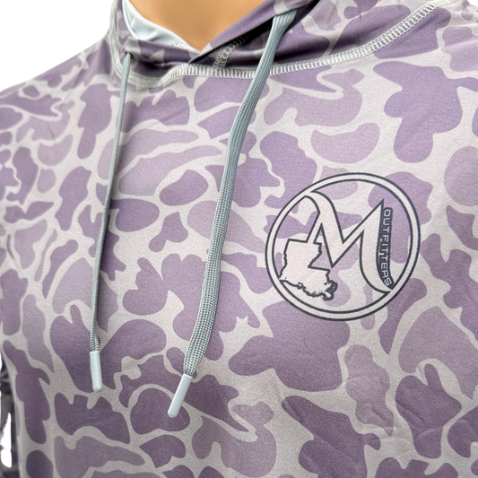 Purple Camo Hooded Performance